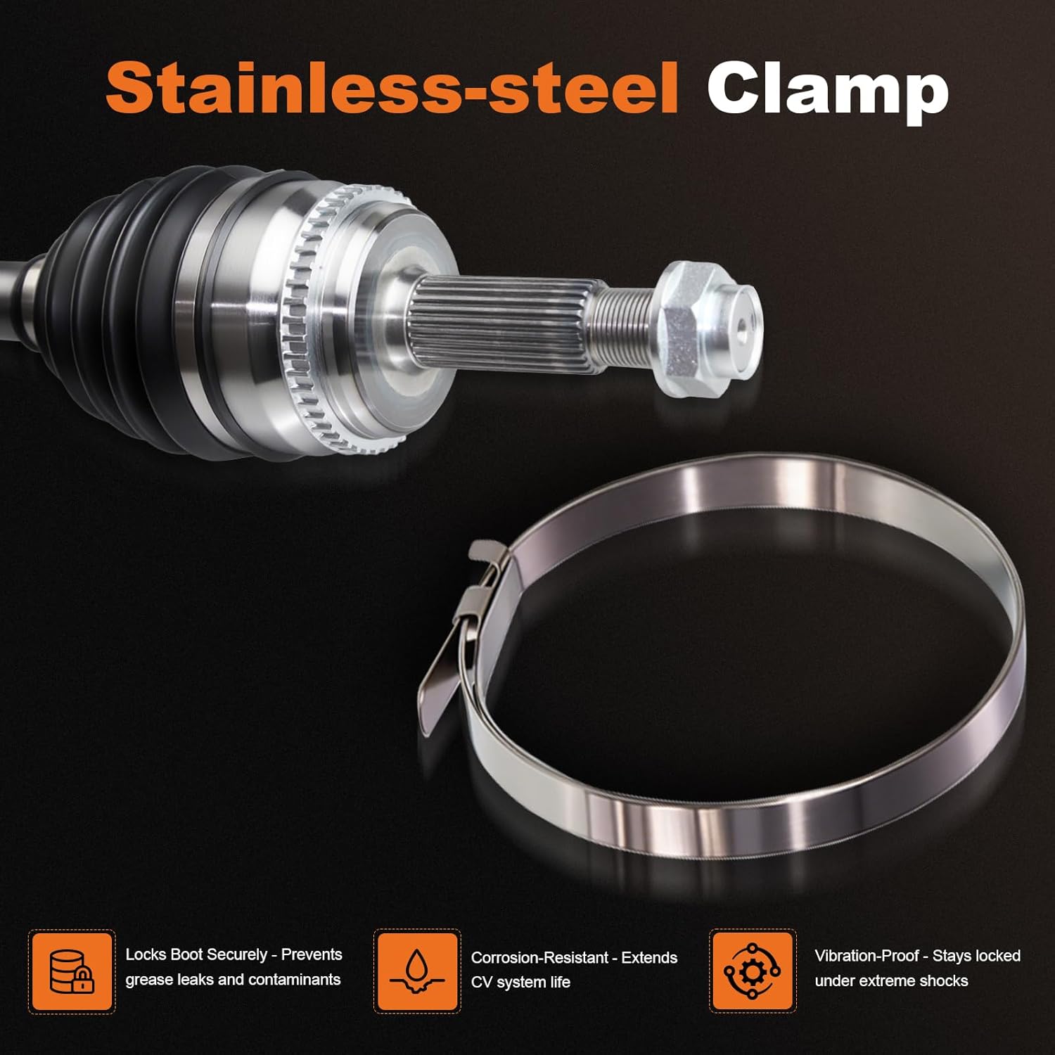 ODM Pair Front Left and Right CV Axle Shaft Assembly Fit Chevrolet 2010-2017 Equinox L4 2.4L, for GMC 2010-2017 Terrain L4 2.4L, Driver and Passenger Side Axle Replace 661516 661517