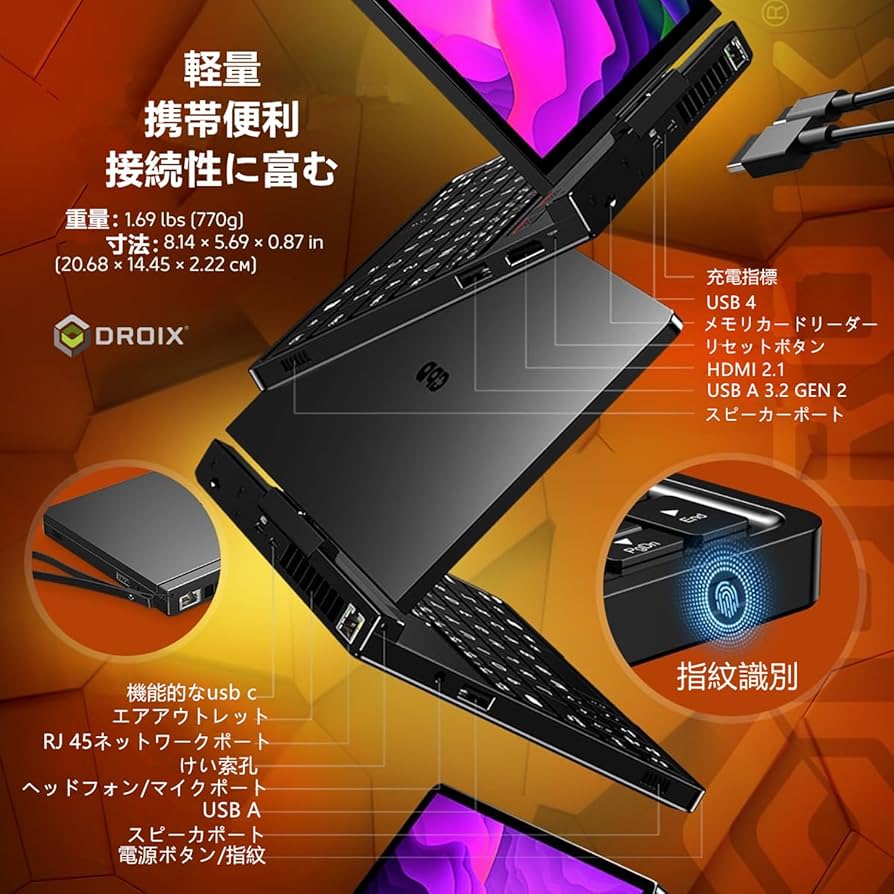 Amazon.co.jp: GPD Pocket4 ノートパソコン ゲーミングPC UMPC