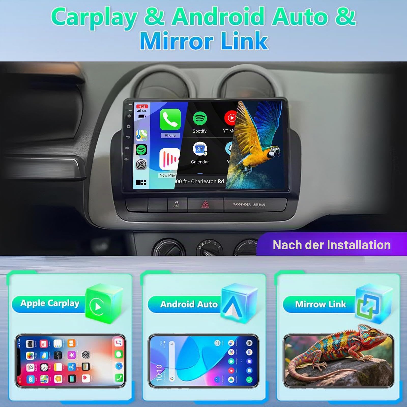Android 15 9" Auto Stereo GPS Navigation Für Seat Ibiza 2012-2015 Zubehör Einfügen und verwenden Unterstützt Radio/Multimedia/Dual USB DVR MP5/Bluetooth Lenkradsteuerung,MS901