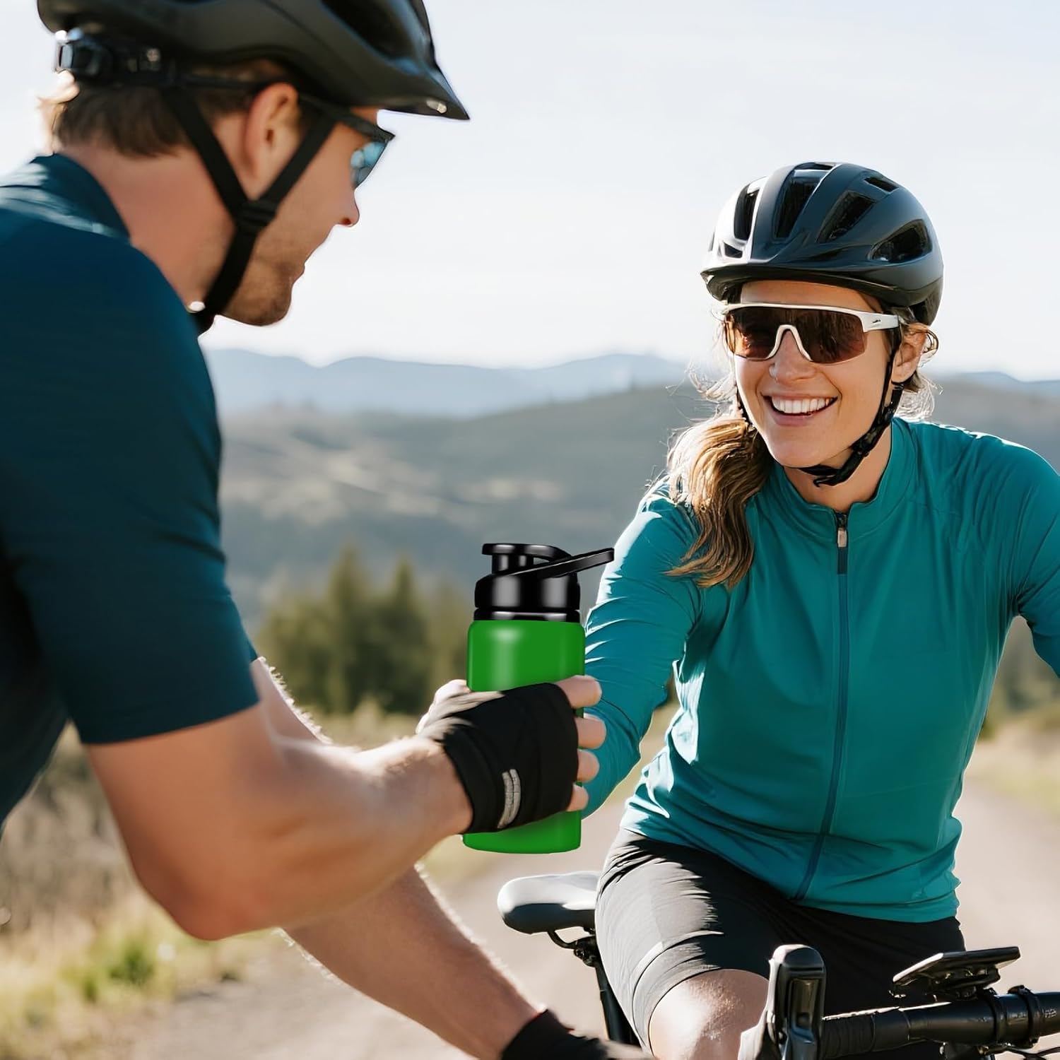 10 Pcs Aluminum Water Bottles Bulk, Multicolor Outdoor Sports Water Bottles, 17 oz Reusable Aluminum Bottles, Lightweight Sports Bottle with Snap Lids for Hiking Gym Travel Fishing Cycling - Image 5