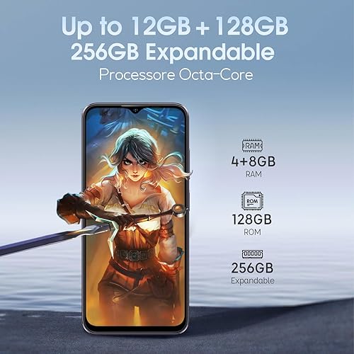 Miniatura 5 de Ulefone Note 16 Pro (12 GB+128 GB) Android 13 teléfono inteligente desbloqueado, cámara principal de 50 MP, pantalla de gota de agua HD+ de 6.52