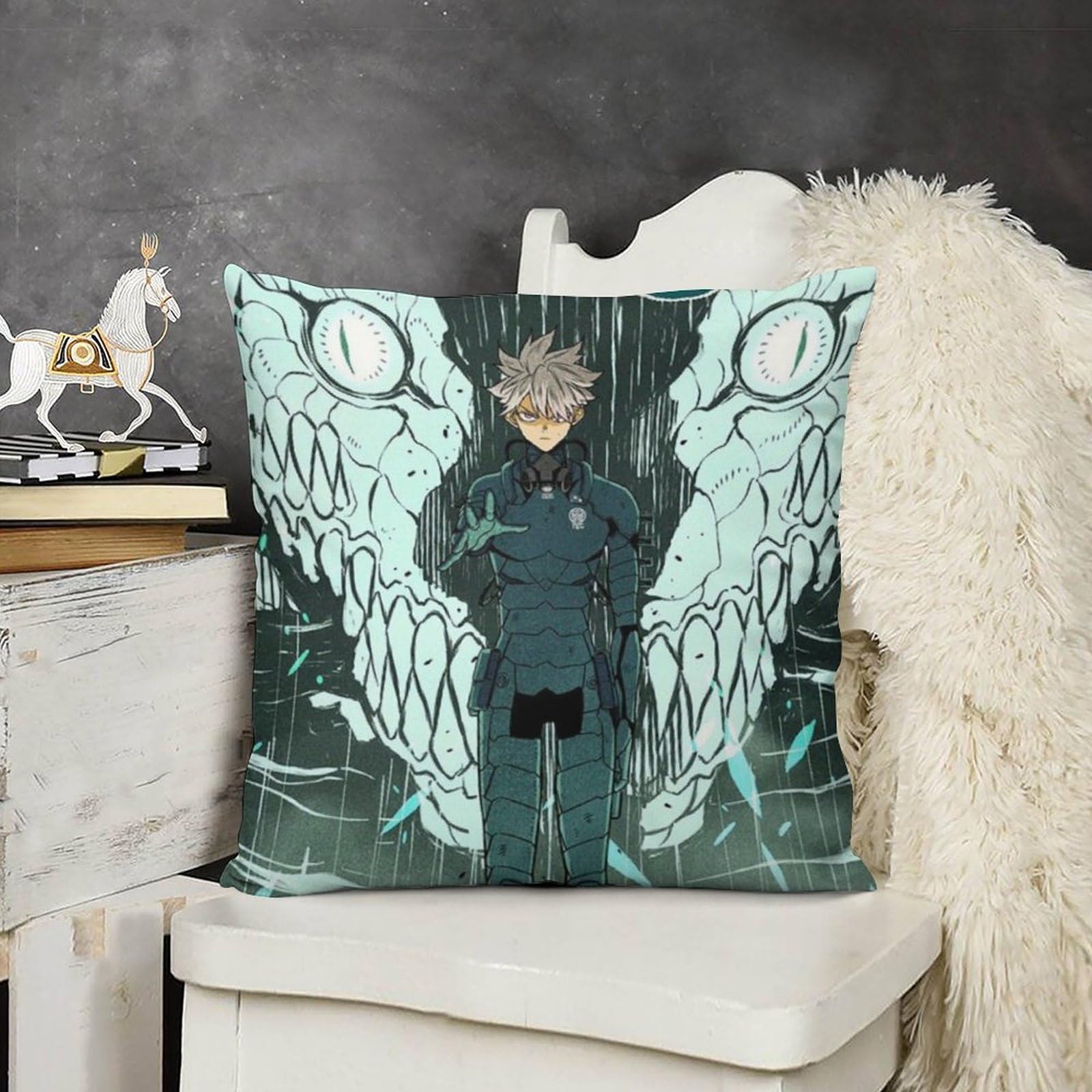 Amazon.co.jp: 怪獣8号クッションカバー坐垫套 45 45 クッション