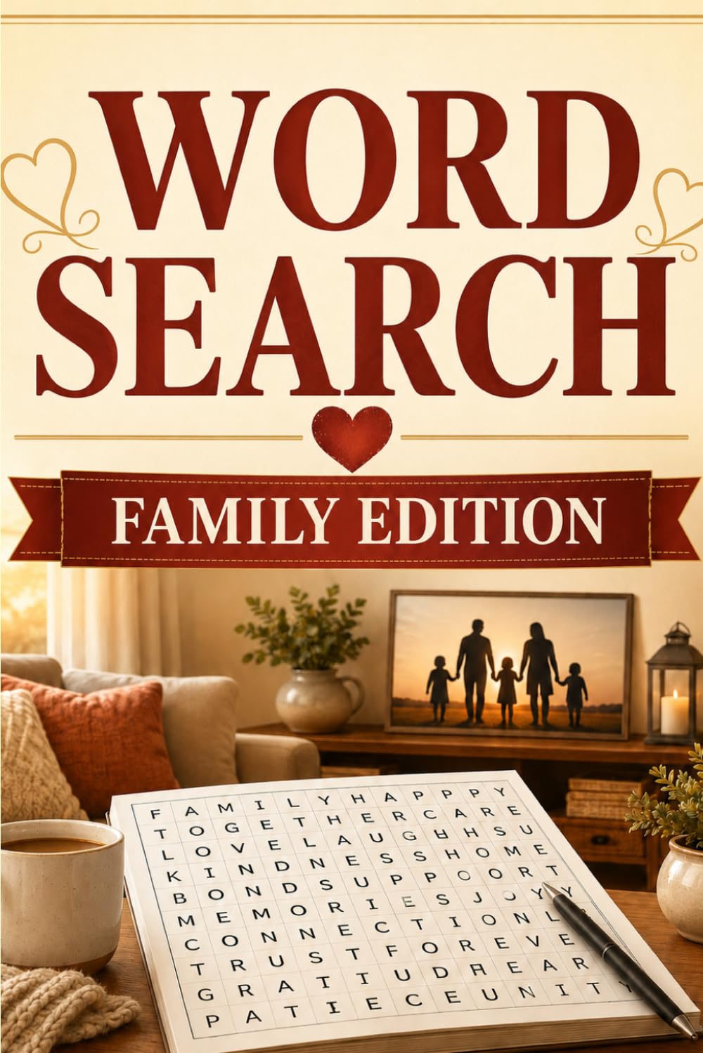 Word Search: Family Edition: 20 Heartwarming Family Puzzles for Seniors with Answer Key Included