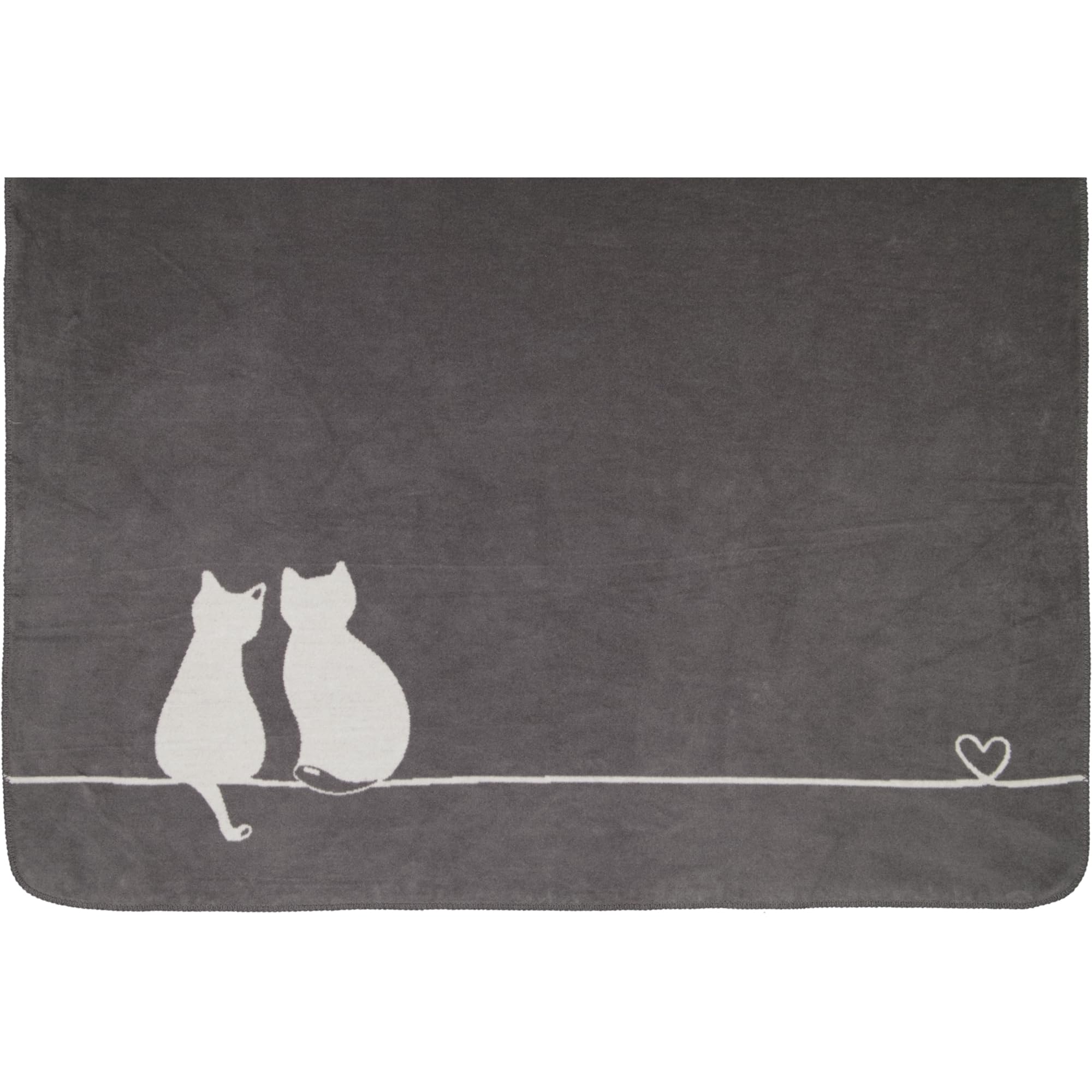 Wohndecken Cute Cats Edition You & Me 62630 Stein/anthrazit - 70