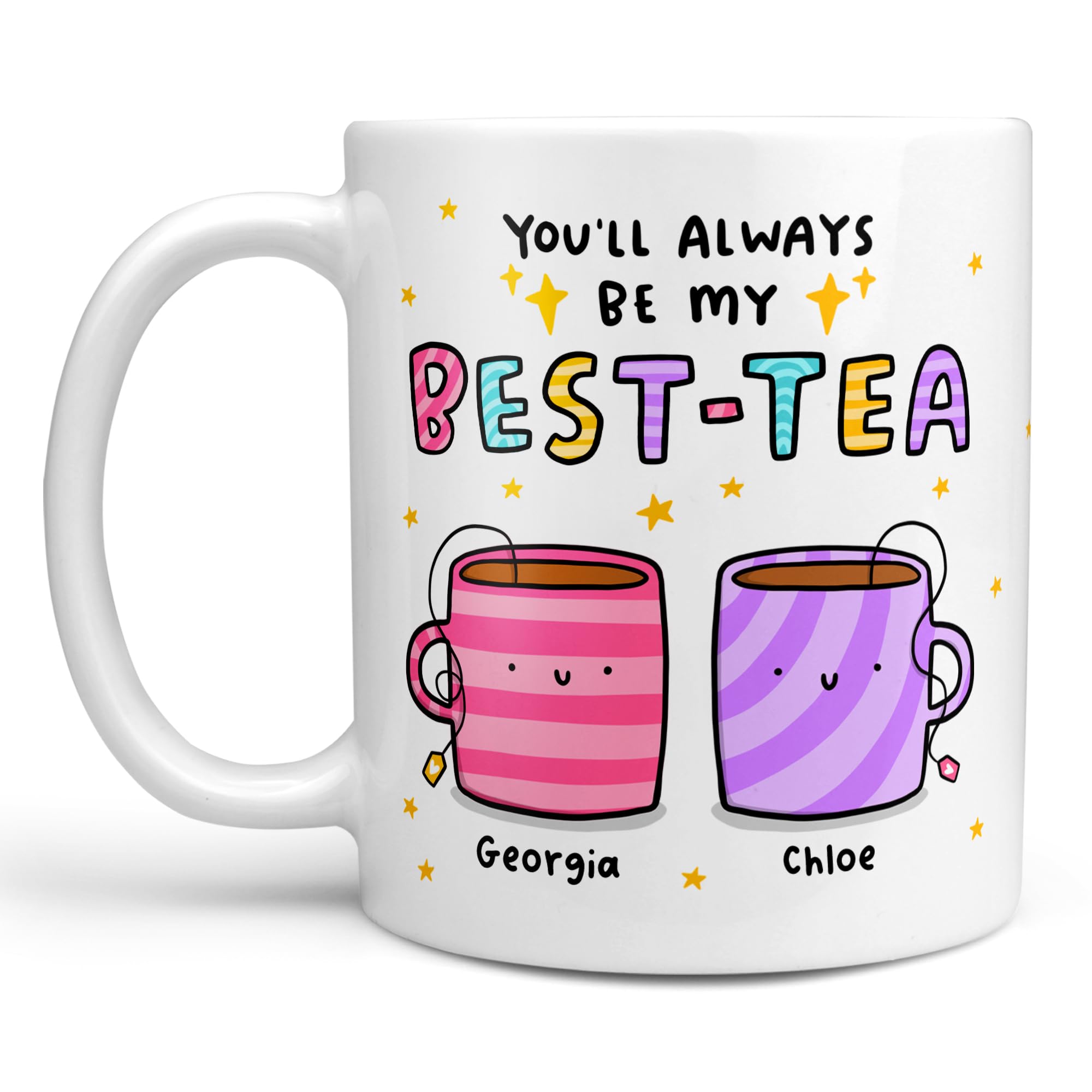 Arrow Gift Co My Best Tea - Personalised Mug, You'll Always Be My Best-Tea, Bestie Gift