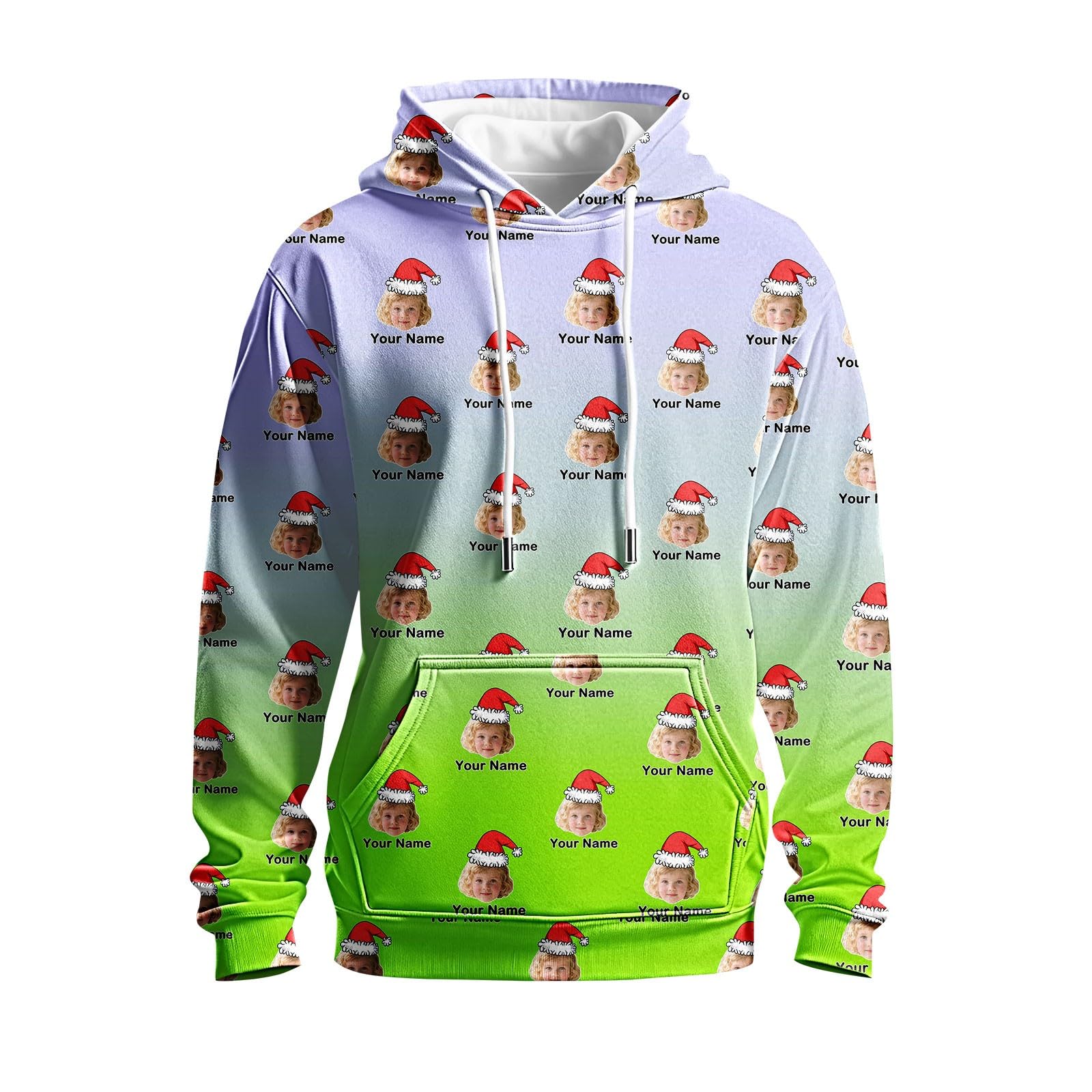 Sudadera Original Hombre Negra con Capucha Personalizada, Diseño Divertido De Navidad Chaquetones Invierno (Light Blue, XXL) Proteccion Solar Muscle Fit Ropa Deporte Top Deportivo Marca