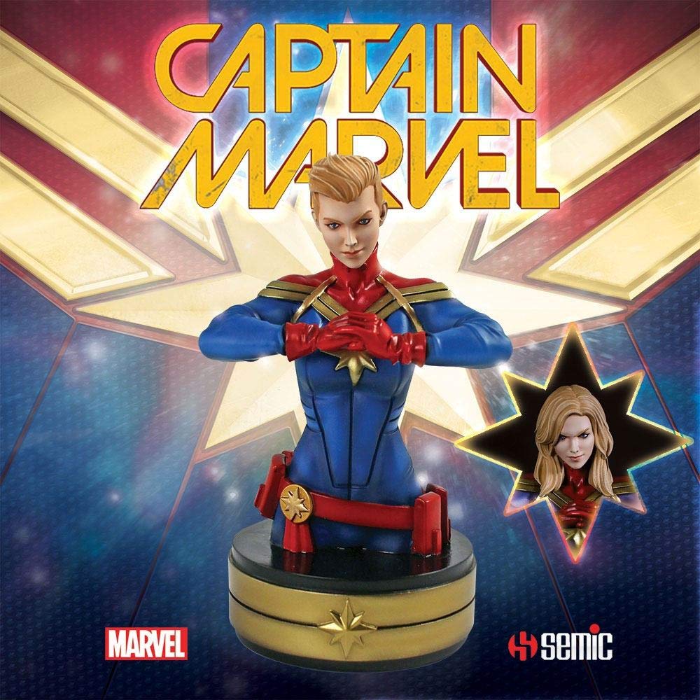 Semic Distibution 16cm Captain Marvel Mini Bust Multicolored