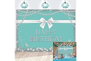 Tiffany and Co.-The Pretty Tiffany Birthday Backdrop for Your Sweet 16 Party Decorations
