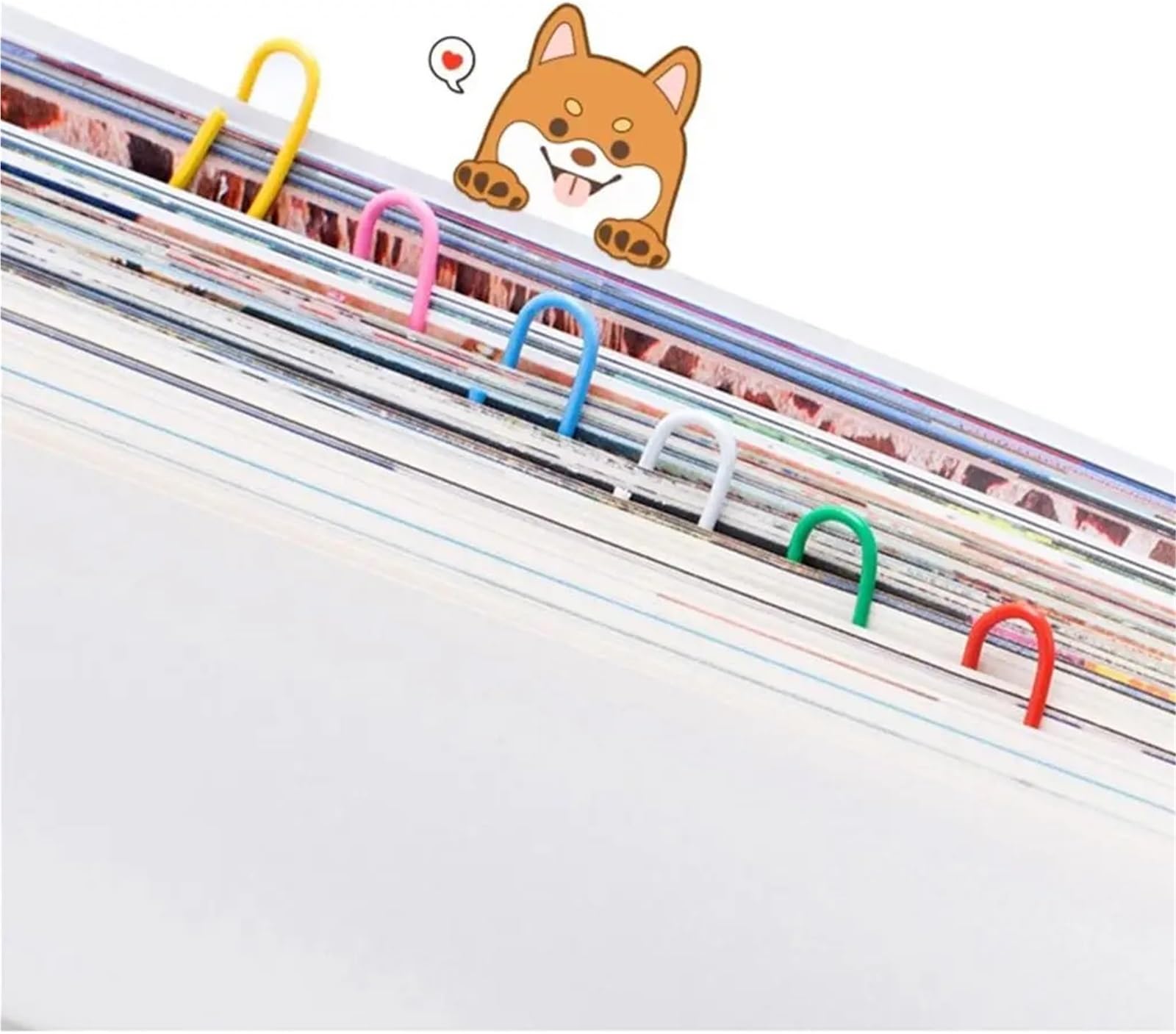 Graffette a forma di 3000 pz clip di carta colorata clip in metallo clip memo clip segnalibri cancelleria