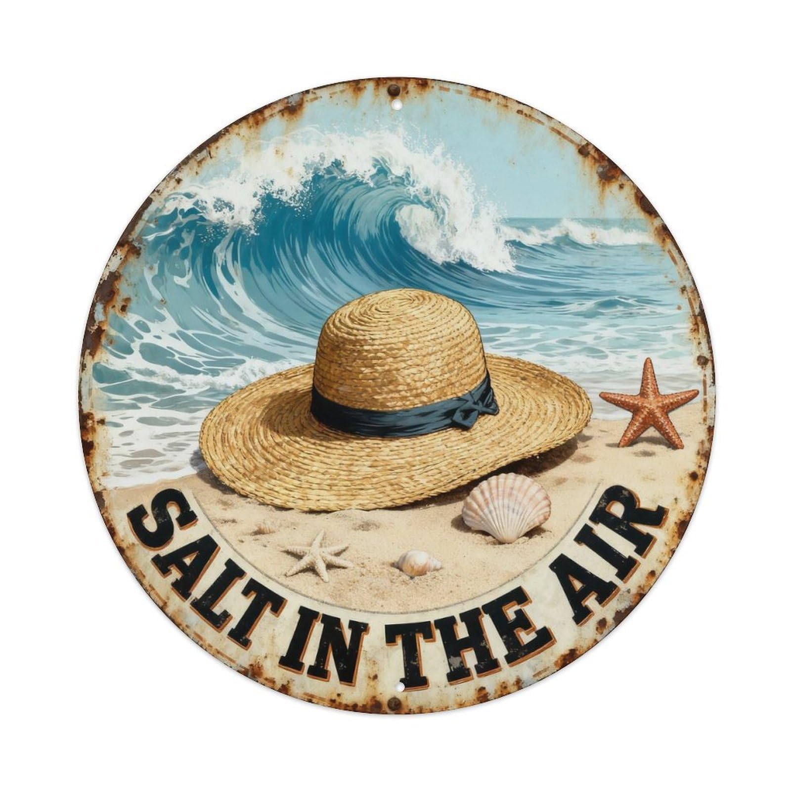 Salt In The Air Metal Tin Sign Plaque