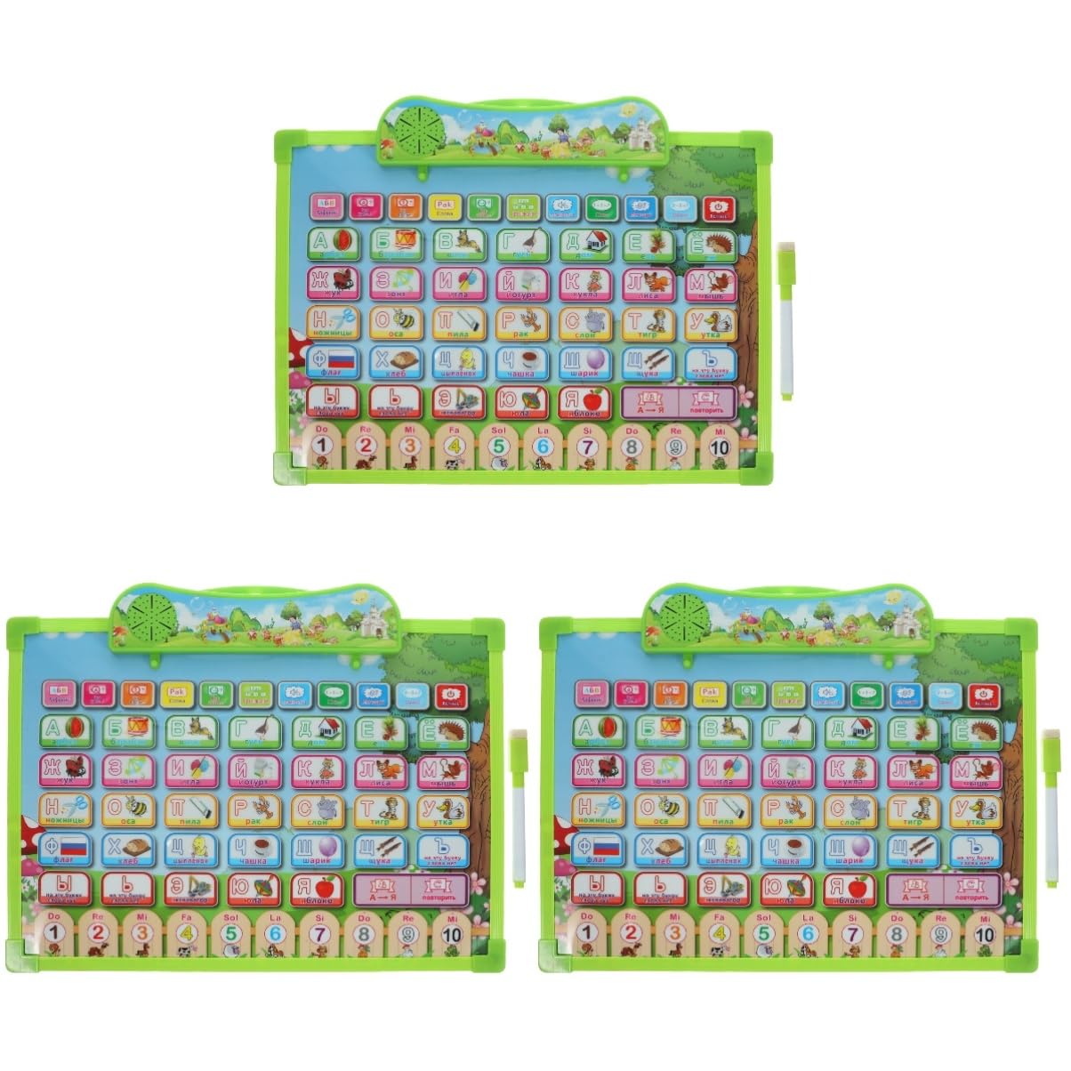 ibasenice 3pcs Russian Learning Wall Chart Russian Alphabet Chart Wall Alphabet Chart Abc Kids Alphabet Chart Toy Russian Alphabet Wall Chart Letter Board Child Electronic Components Puzzle