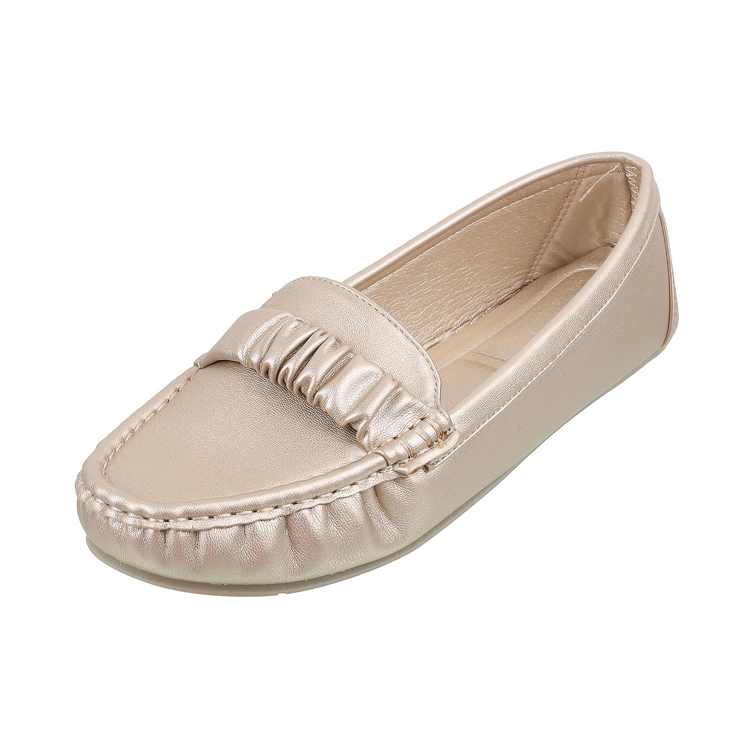 Metro Women Gold Casual Synthetic Loafers UK/5 Eu/38 (31-487) (B0CZPCPLZ8) Amazon Price History, Amazon Price Tracker
