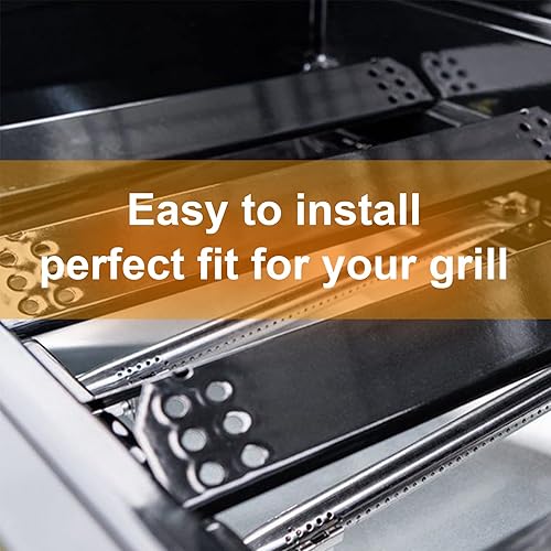 Miniatura 8 de Hisencn Piezas de repuesto para parrilla de gas para parrilla Expert Grill 720-0968C, 5 quemadores, tubos de tubo de quemador recto de acero