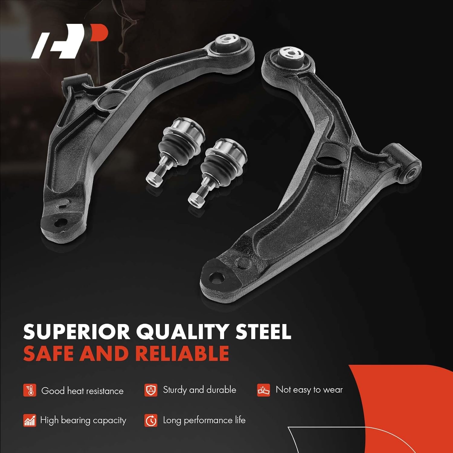 A-Premium 4Pcs Front Suspension Kit, Lower Control Arm & Ball Joint, Compatible with Dodge Avenger 2008-2011, Chrysler Sebring 2007-2009