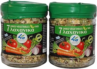 4G – Mélange Grec de 7 Légumes Séchés, 100 % Naturel, Idéal pour Soupes, Sauces & Bouillons – Pack 2×70 g (140 g)