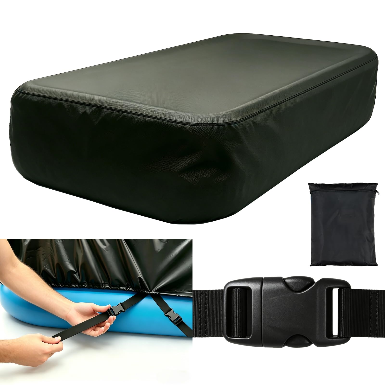 Bâche piscine gonflable très résistant en tissu Oxford 210D avec double couture de précision