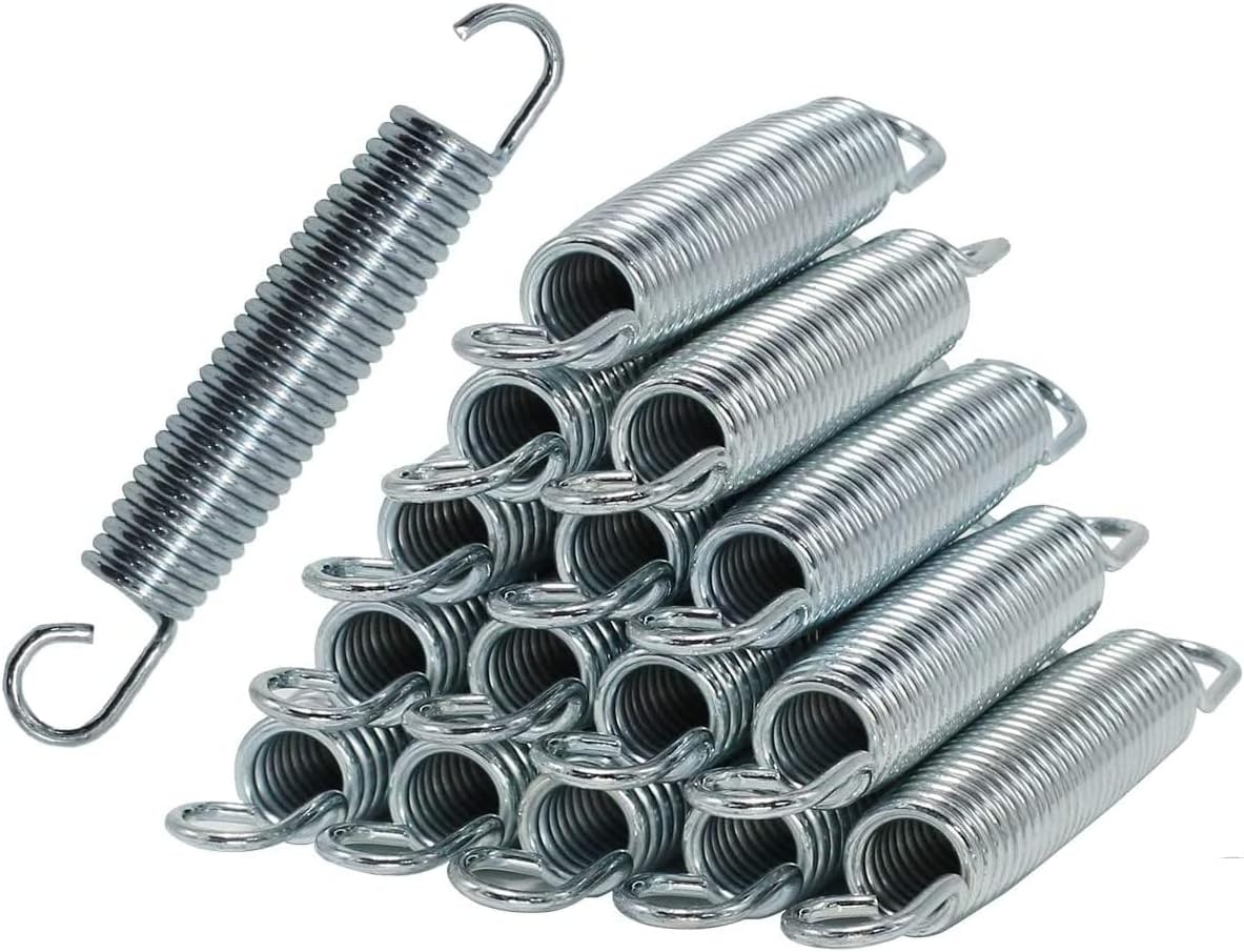 First Play Trampoline Springs 4 inch / 10 cm Heavy Duty Galvanized Stainless Steel High Tensile Replacement Springs I Trampoline Accessories & Parts(Pack of 15)