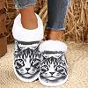 Zapatillas de Gato para Mujer, Cómodas Pantuflas de Interior para Dormitorio 5