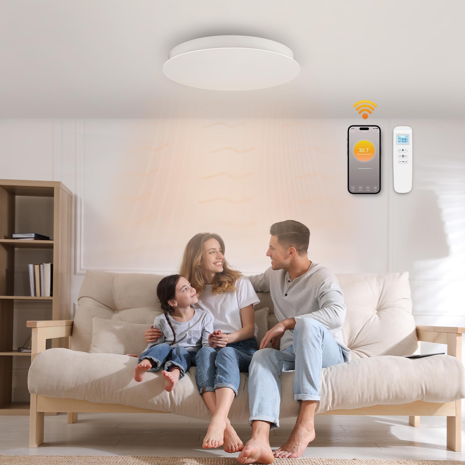 Plafondverwarming - infraroodverwarming - energie-verwarming