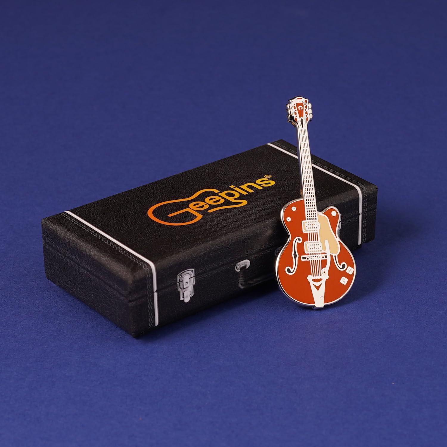 Guitar Pin Brooch 6-Pack Series III, Silver - Image 4