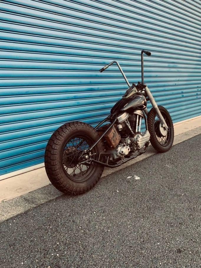 メッキリム 18×2.15 エボ ショベル パン ナックル チョッパー フリスコ