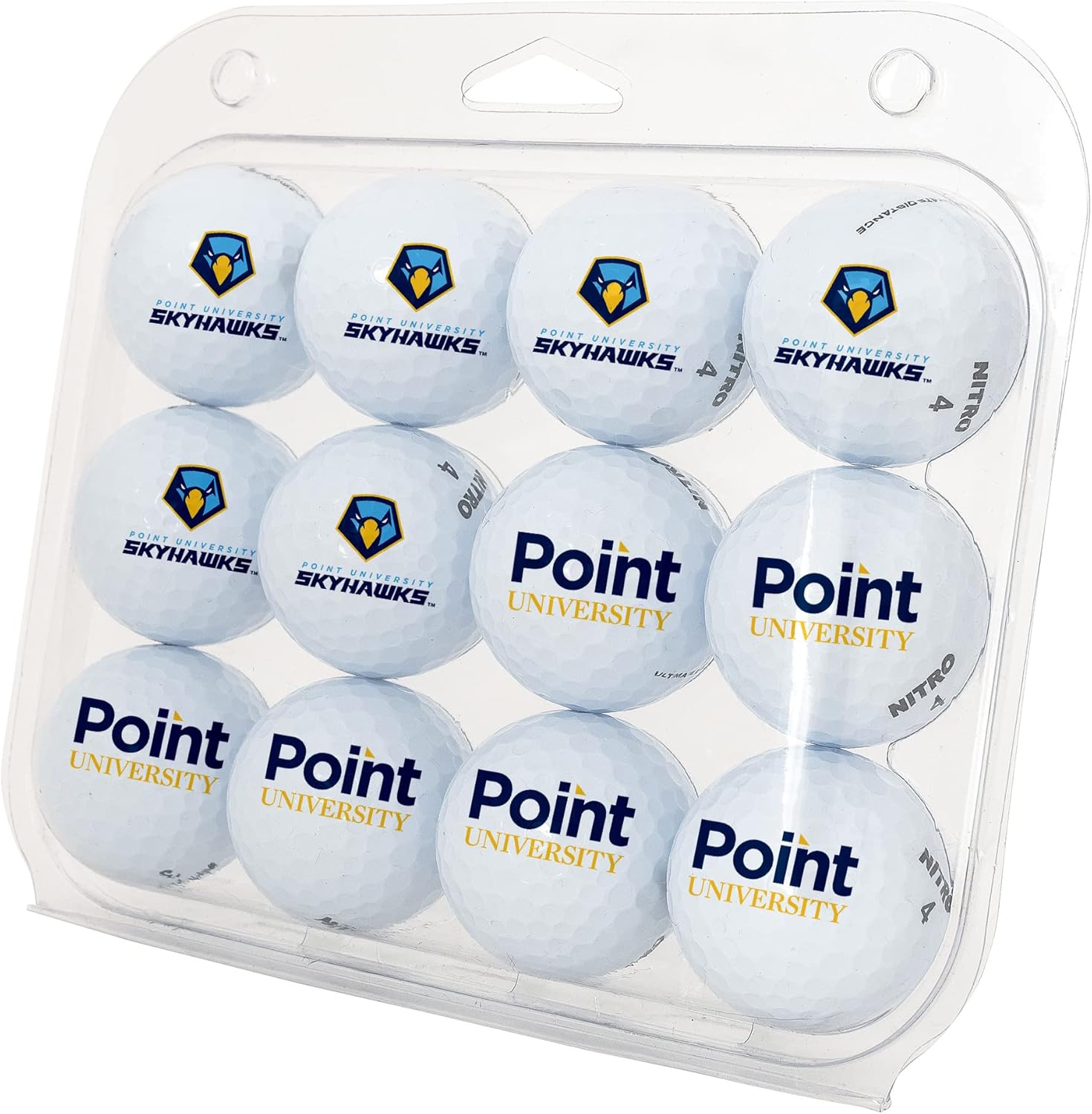 Desert Cactus Point University Golf Balls 12 Pack – PU Skyhawks Full Color Dozen – Officially Licensed Sport Team Accessory