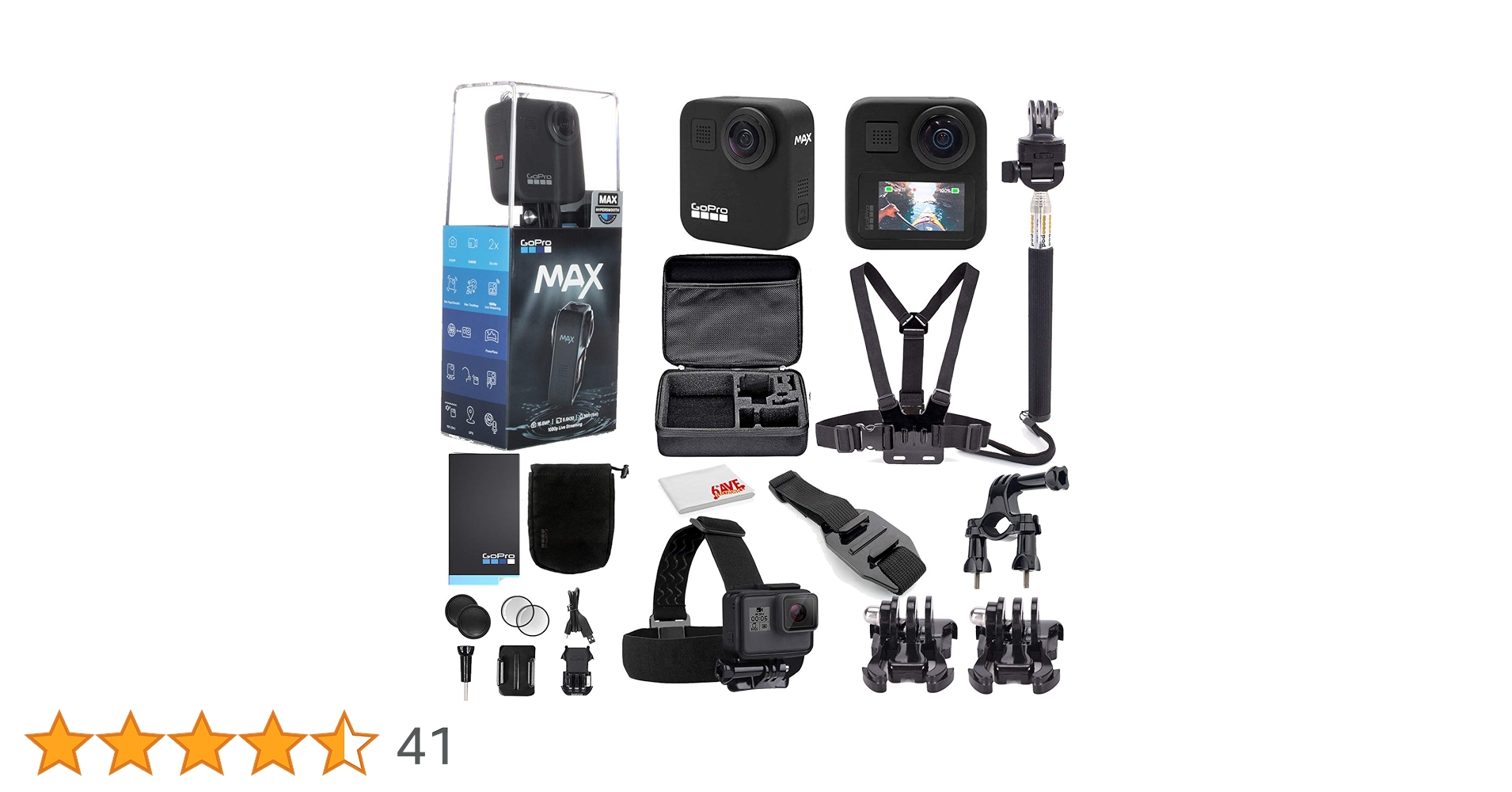 GoPro - 【美品】gopro max ゴープロ マックス　ケース付き Amazon | 【GoPro公式限定】 GoPro MAX(ケース付属) + SDカード