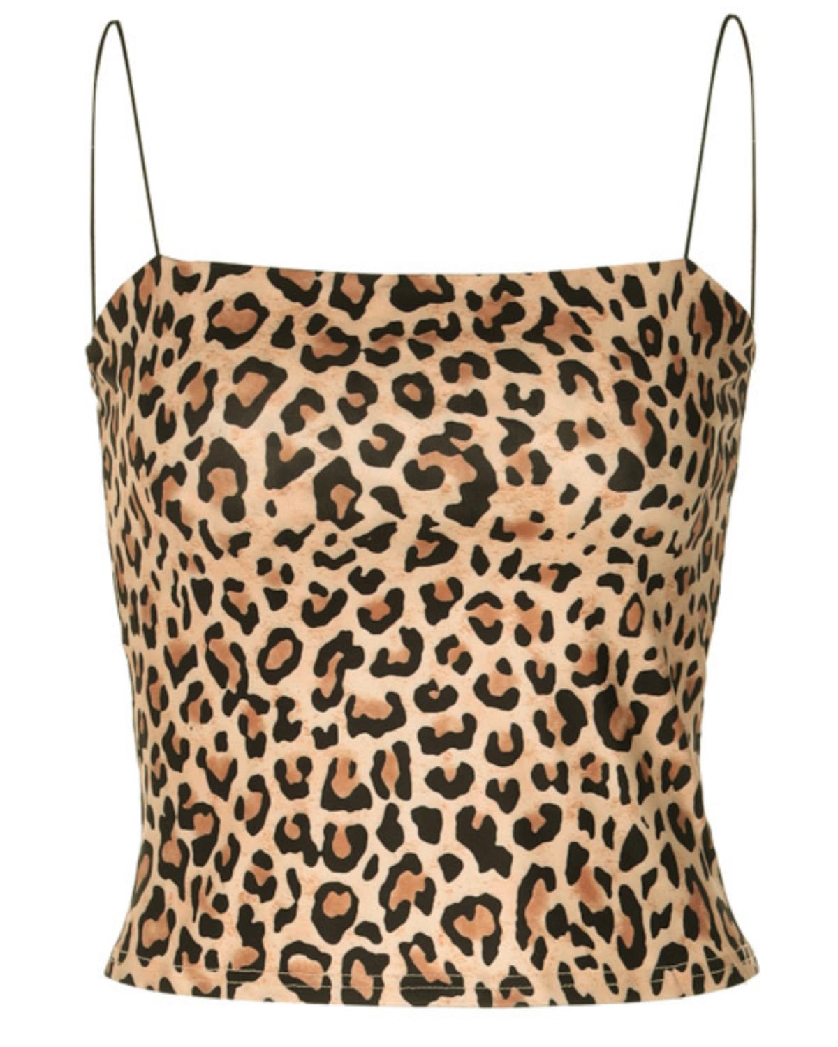 BNREOZA Sexy Leopard Print Mantel Camisole Top, Damen Camisole Top, Sexy Slim, Rutschfeste Träger Camisole Top, Neckholder Top