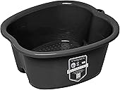 American Wellness Authority AWA Extra Large foot bath basin - Sturdy plastic soak tub For Soaking feet and Pedicure At Home Spa Kit Women Men (Grey Basin), 1.0 Count