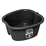 American Wellness Authority AWA Extra Large foot bath basin - Sturdy plastic soak tub For Soaking feet and Pedicure At Home Spa Kit Women Men (Grey Basin), 1.0 Count