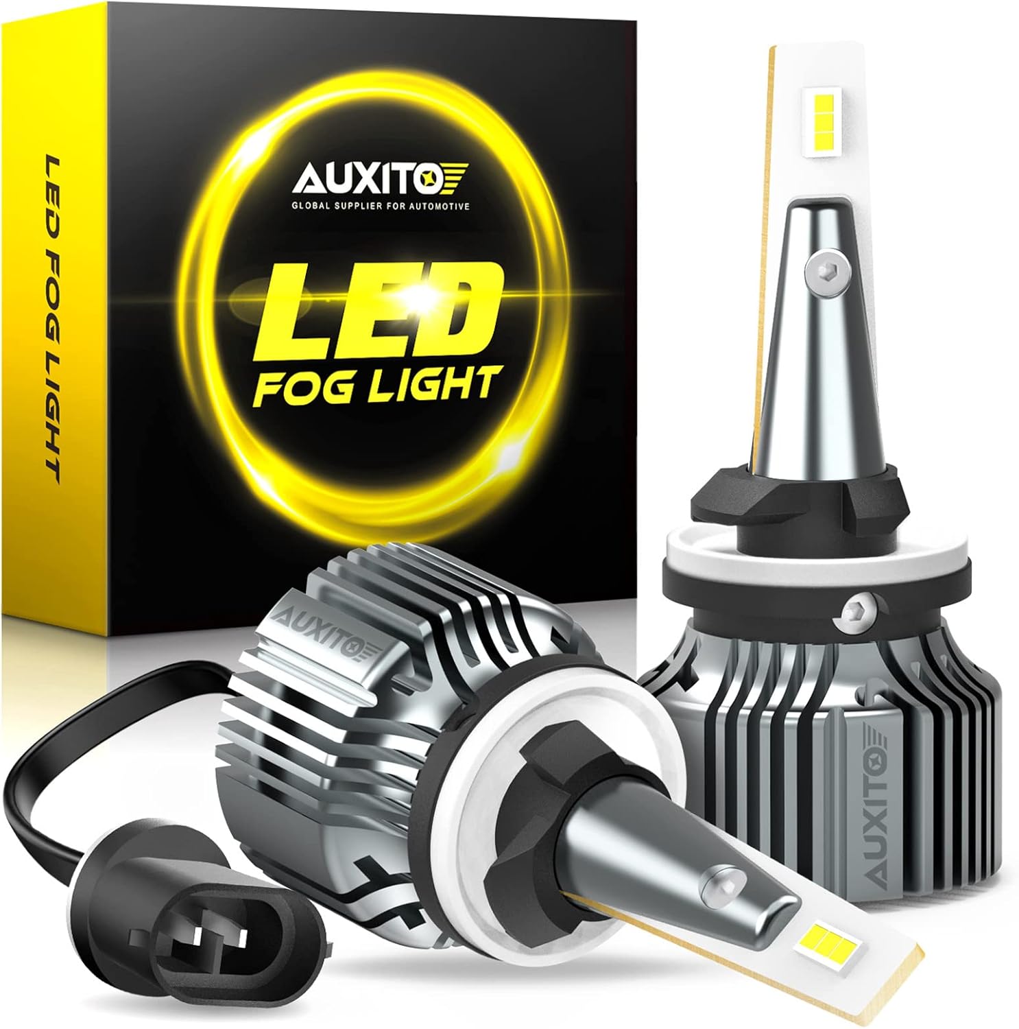 AUXITO 880 LED Fog Light Bulbs, 6500K Xenon White, 30W 6000LM Super Bright, Plug and Play, Can-bus Error Free, 899 DRL Replacement for Chevy, Ford, GMC, Pack of 2 : Everything Else