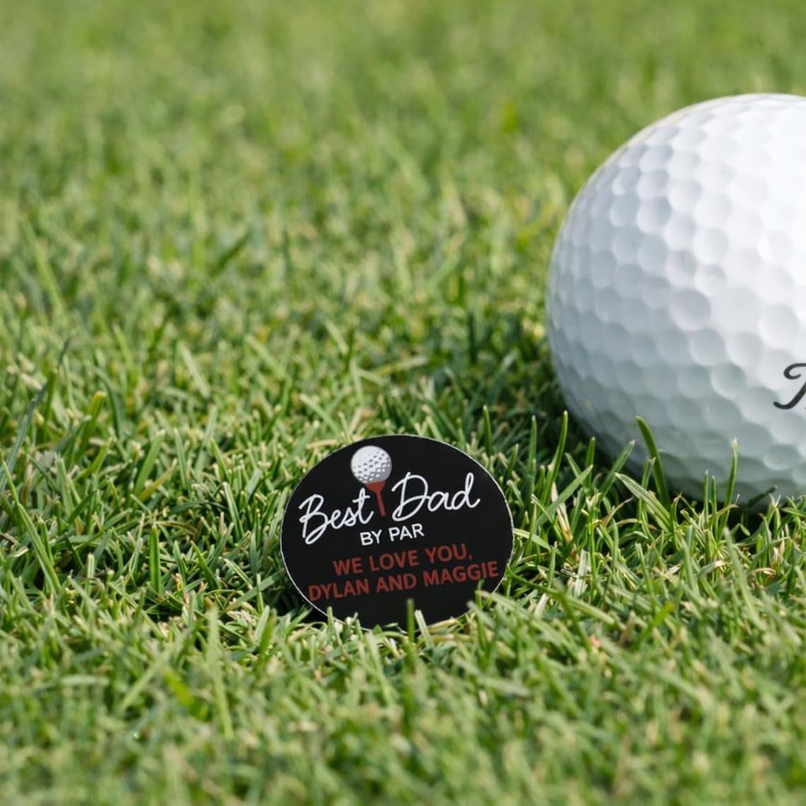 Personalization Universe Best Dad By Par Personalized Divot Tool, Ball Marker & Clip