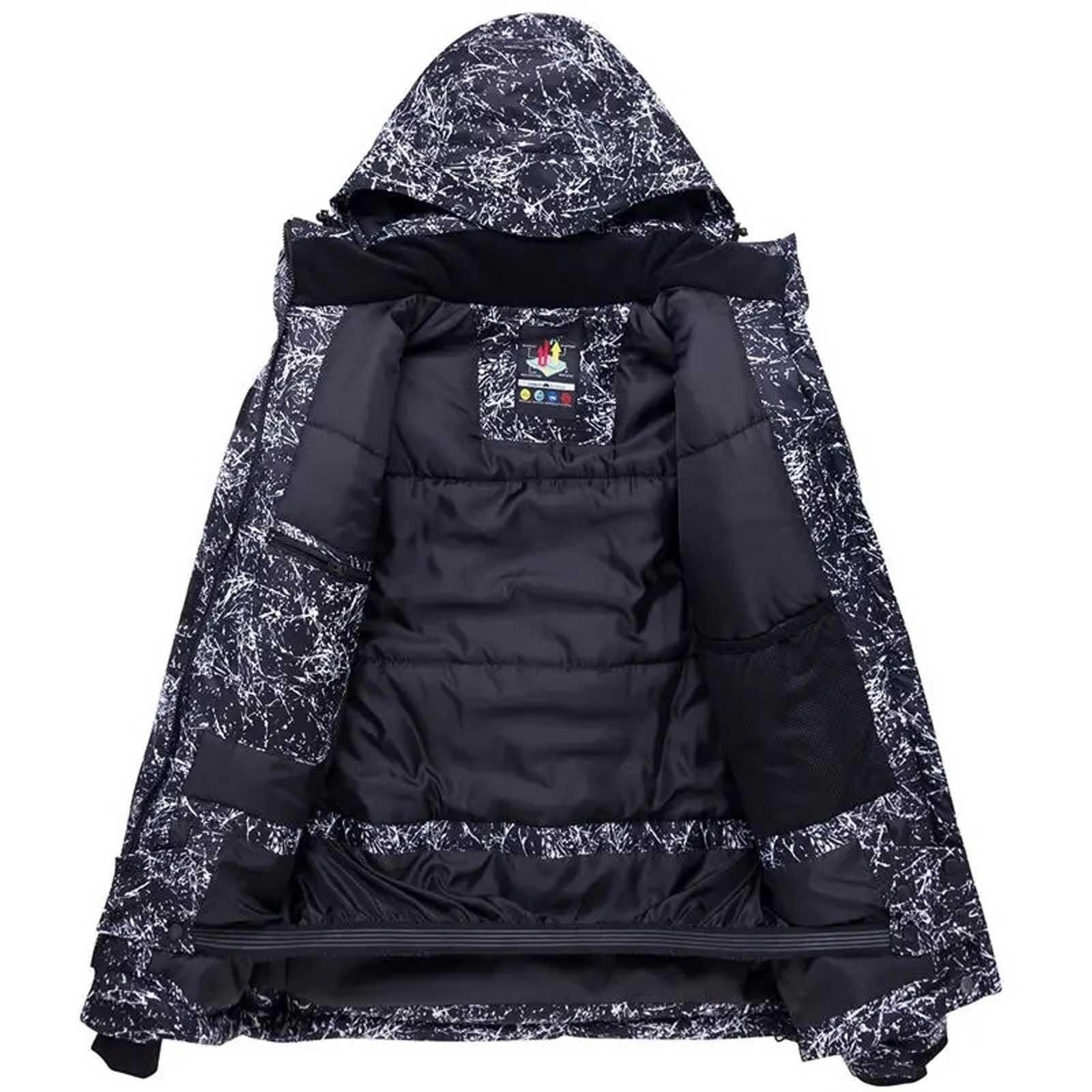 Combinaison de Ski Combinaison de Ski d'hiver for Hommes, Manteau Chaud, Coupe-Vent, Pantalon de Snowboard, Ensemble Veste et Pantalon de Ski imperméables vêtements de Ski