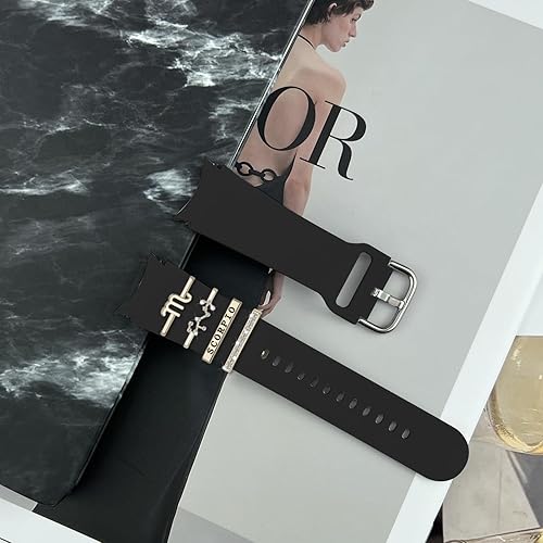 Miniatura 3 de Correa para Samsung Galaxy Watch Ultra y 7, 6, 5 y 4 con dijes de constelaciones, correa de silicona con dijes, accesorios para reloj 765 ProWatch 4