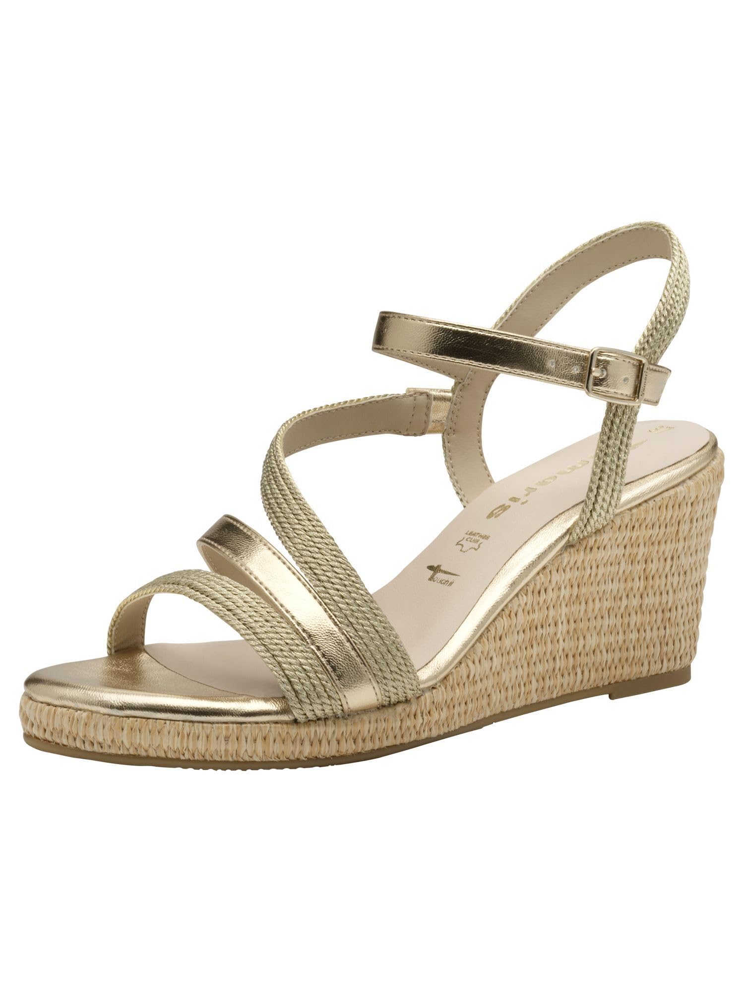 Tamaris Women's Damen 1-28323-44 Wedge Sandal, Gold, 6.5 UK