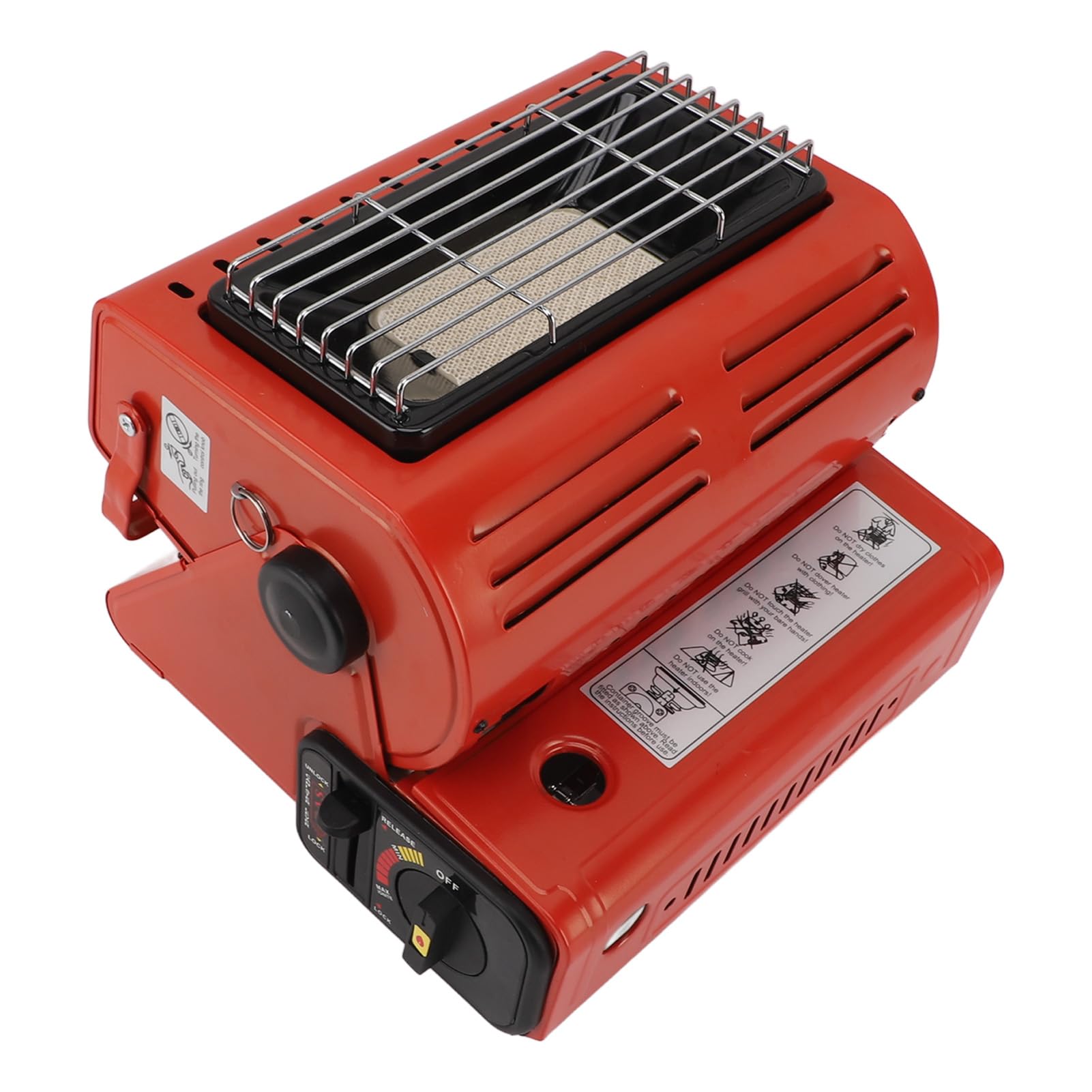 Chauffage D'Urgence 2-en-1 Butane Portable – Chauffage + Cuisinière Gaz Camping 1,3 KW