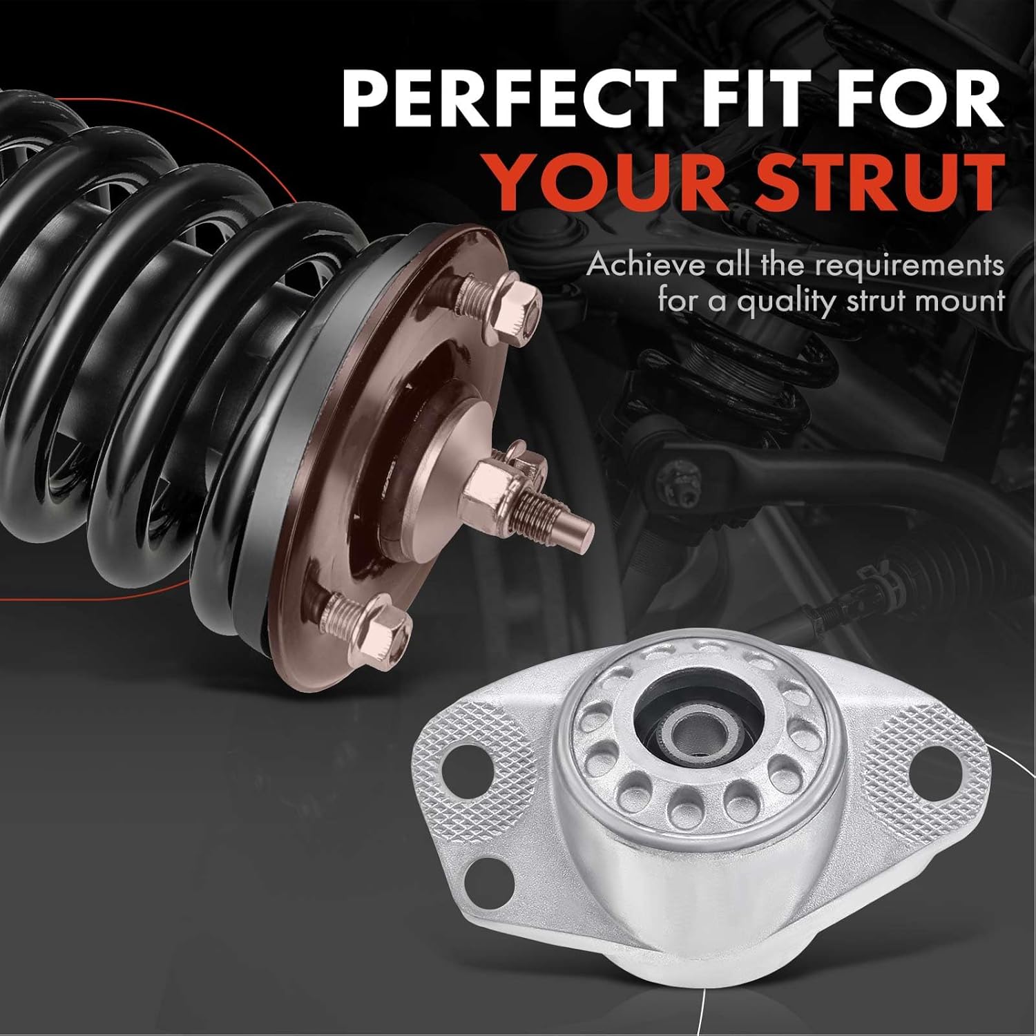 A-Premium Rear Upper Suspension Strut Mount Compatible with Volkswagen Jetta 1999-2005 Golf 1999-2006 Beetle 1998-2010 Audi TT 2000-2006