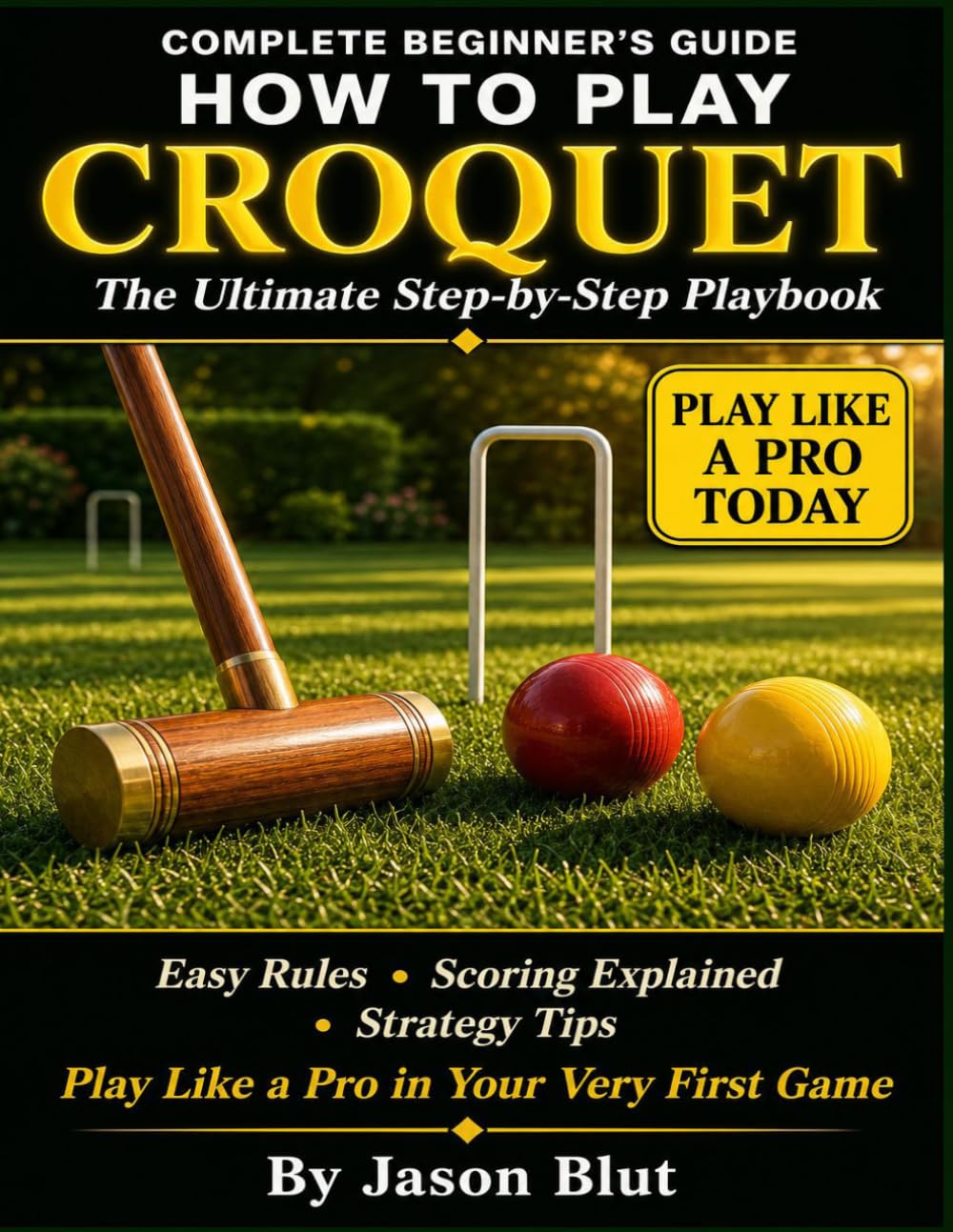 Croquet: Croquet for Beginners: The Ultimate Step-by-Step Playbook. Easy Rules, Scoring Explained, and Strategy Tips to Play Like a Pro in Your Very First Game.