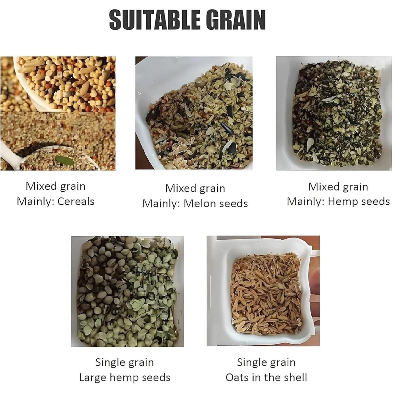 Épurateur De Balles Céréalières pour Nourriture d'oiseaux | Séparation Des Paillettes, Séparation Rapide, Simple Et Facile À Utiliser, Machine De Criblage Des Grains(Pink)