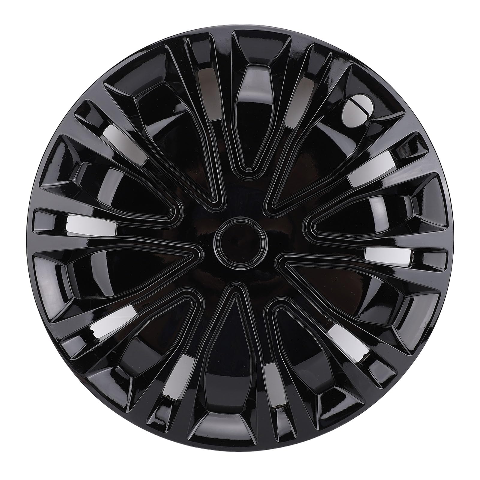 Set di Coprimozzi Eleganti da 15 Pollici Copricerchi Universali R15 per Auto SUV, Copriruote per Auto Coprimozzi da 15 Pollici (Nero)