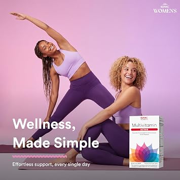 GNC Womens Active Multivitamin Caplets, Clinically Proven, Complete Nutrition, Exercise Recovery, Energy Production, Bone Health, Beauty, Immune, Iron, Zinc, Biotin, 90 Capsules