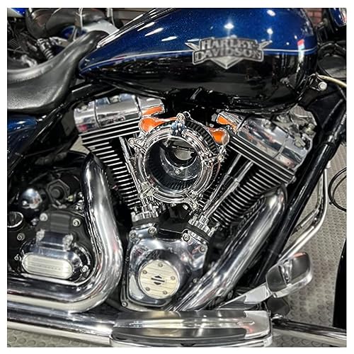 Air Filter Motorcycle Turbine Intake Air Cleaner System Kits For Touring Electra Glide Street Glide Road Glide Road King 2008-2016 Softail Dyna Fxdls #TOP2