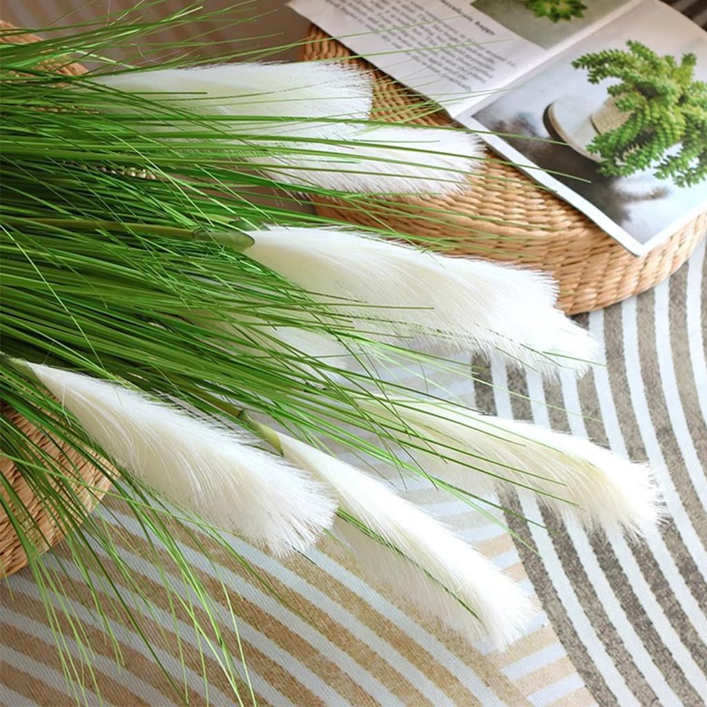 HASTHIP white artificial pampas grass decorative stem