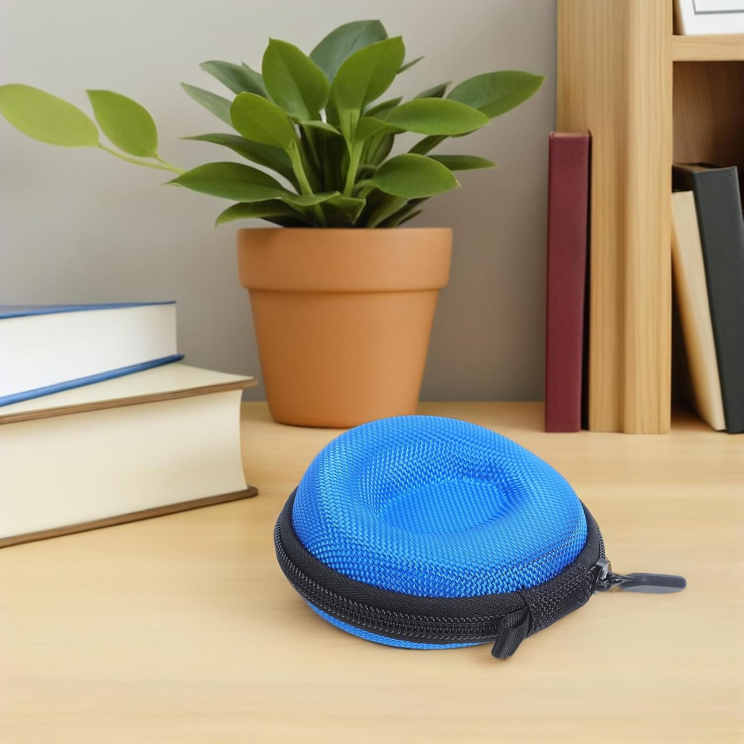 2pcs Single Watch Storage Case Eva Travel Box Blue Shockproof image 5