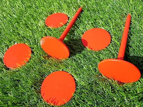 Miniatura 3 de NSY Paquete de 6 marcadores de topografía/estacas de topografía/marcador de propiedad permanente/marcador de tierra/marcador de línea de