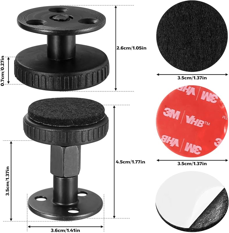 Aoyfuwell 4 darabos állítható bútor láb, 27-45 cm, hexagonális csavarokkal