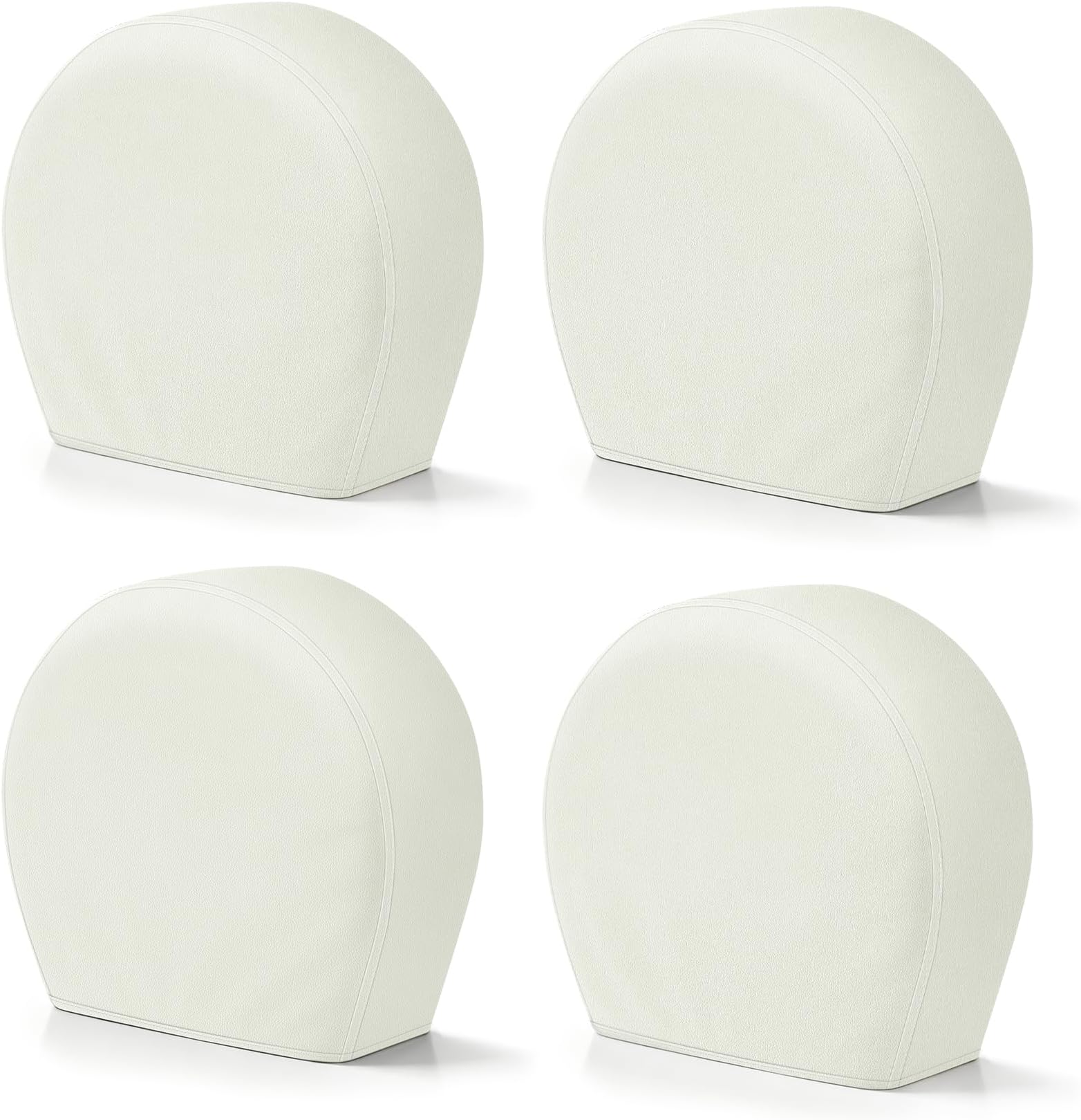 Explore Land Tire Covers 4 Pack - Tough Wheel Protector for Truck, SUV, Trailer, Camper, RV Universal Fits Tire Diameters 35''-38.75'', White
