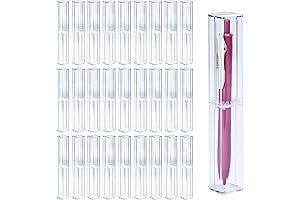 25 Pack Empty Pen Gift Paper Boxes, Reusable Acrylic Clear Pen Storage Container Case