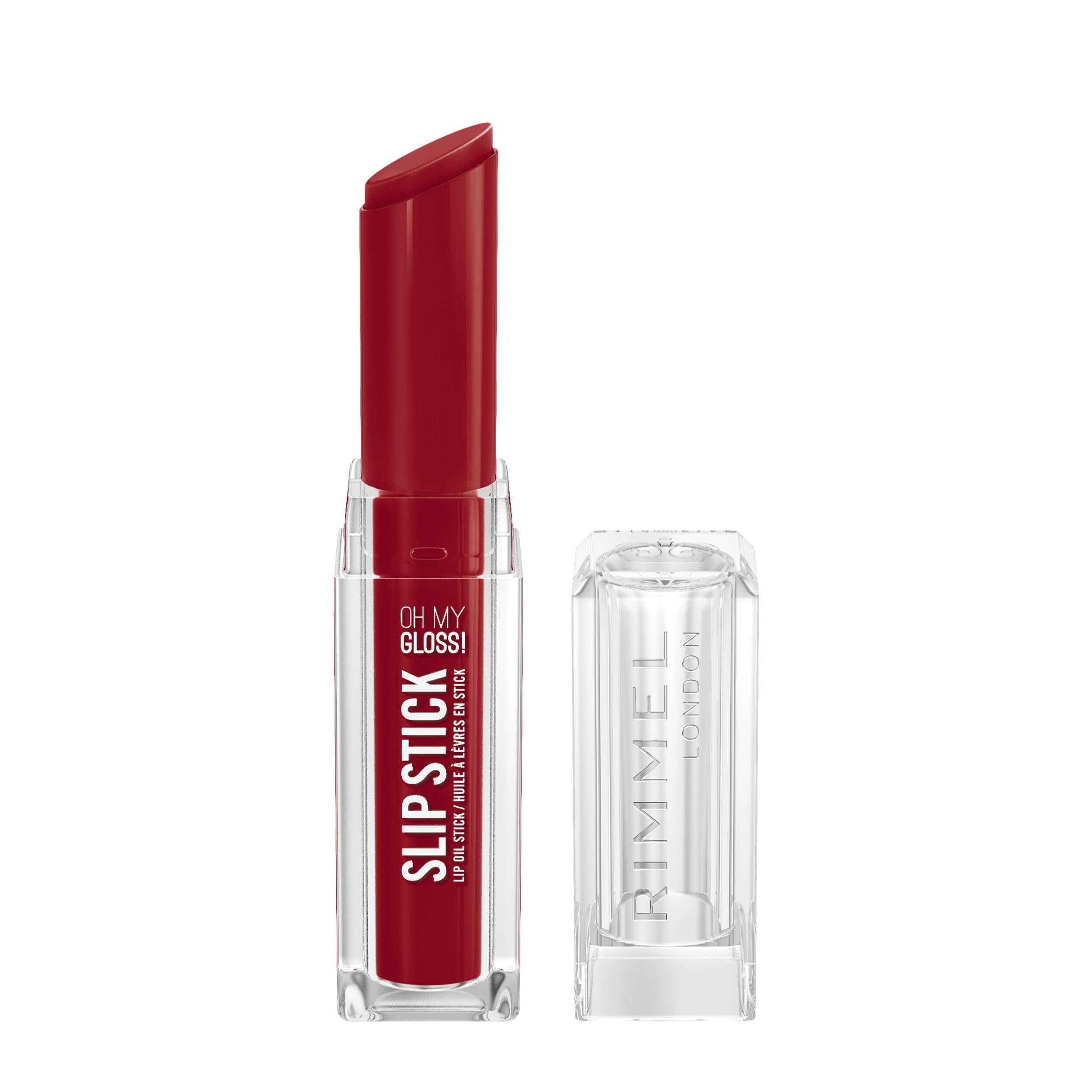 Oh My Gloss! Rimmel Slip Stick 400 Rebel, hydrating lip oil stick infused with cherry seed oil and ceramides. Up to 12 hours of deep hydration