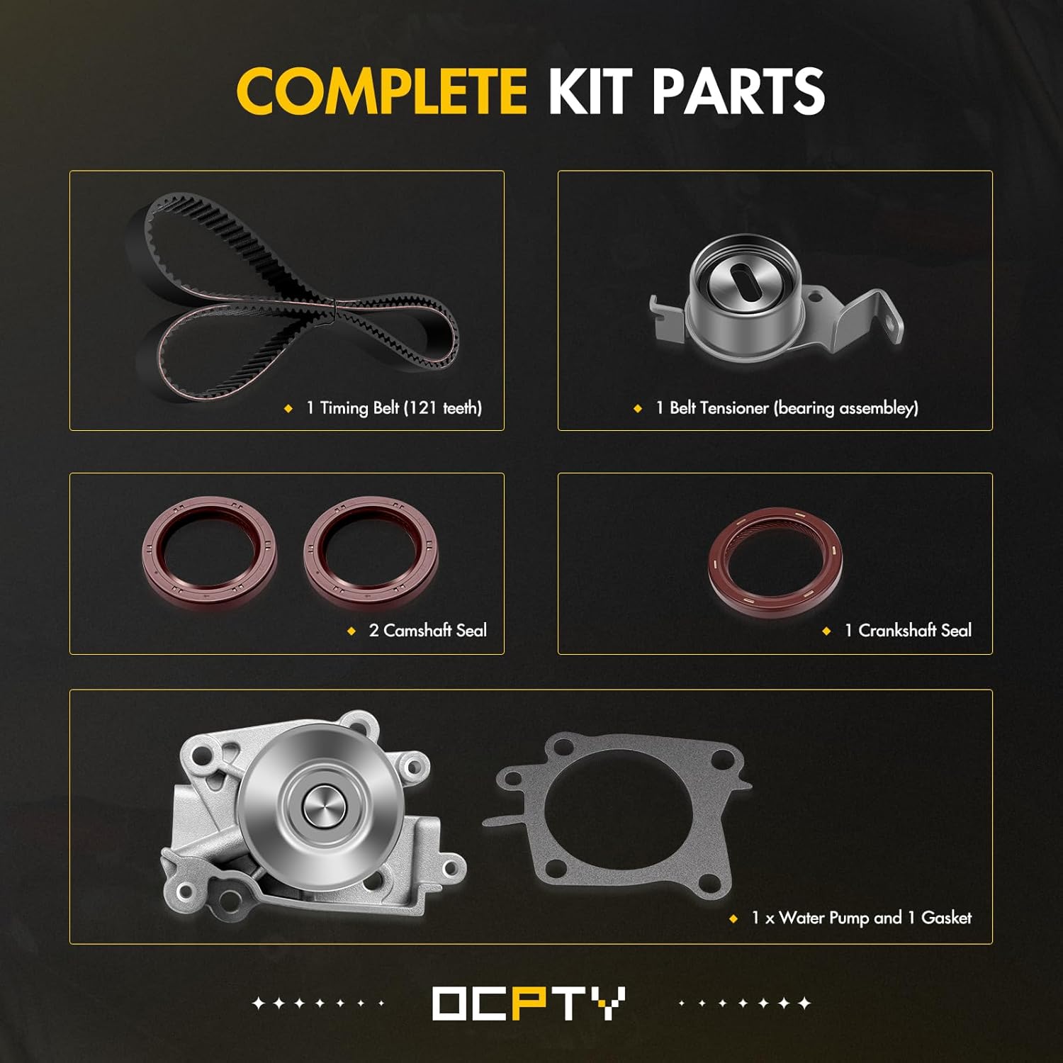 OCPTY Timing Belt Kit Fit for 2002-2007 for Mitsubishi Lancer